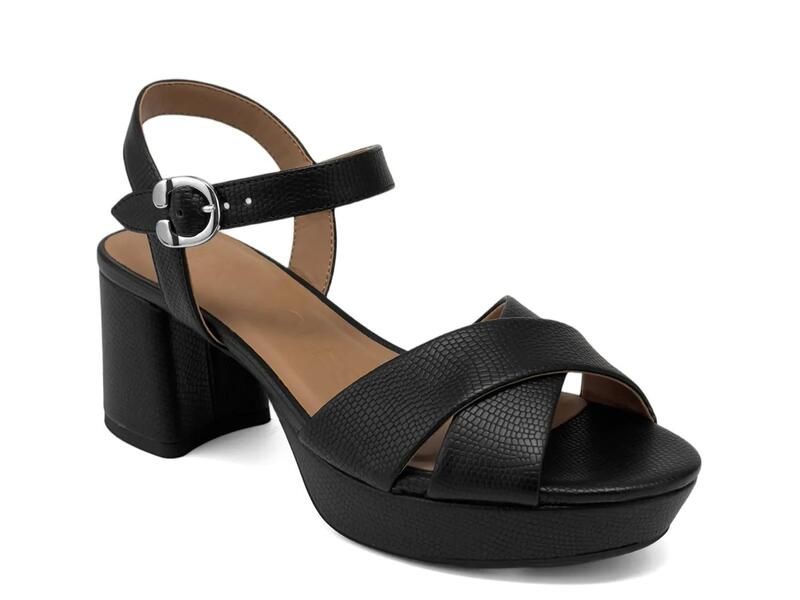 エアロソールズ レディース シューズ サンダル プラットフォーム AerosolesCharlye Platform Sandal Black Snake Print ブラック