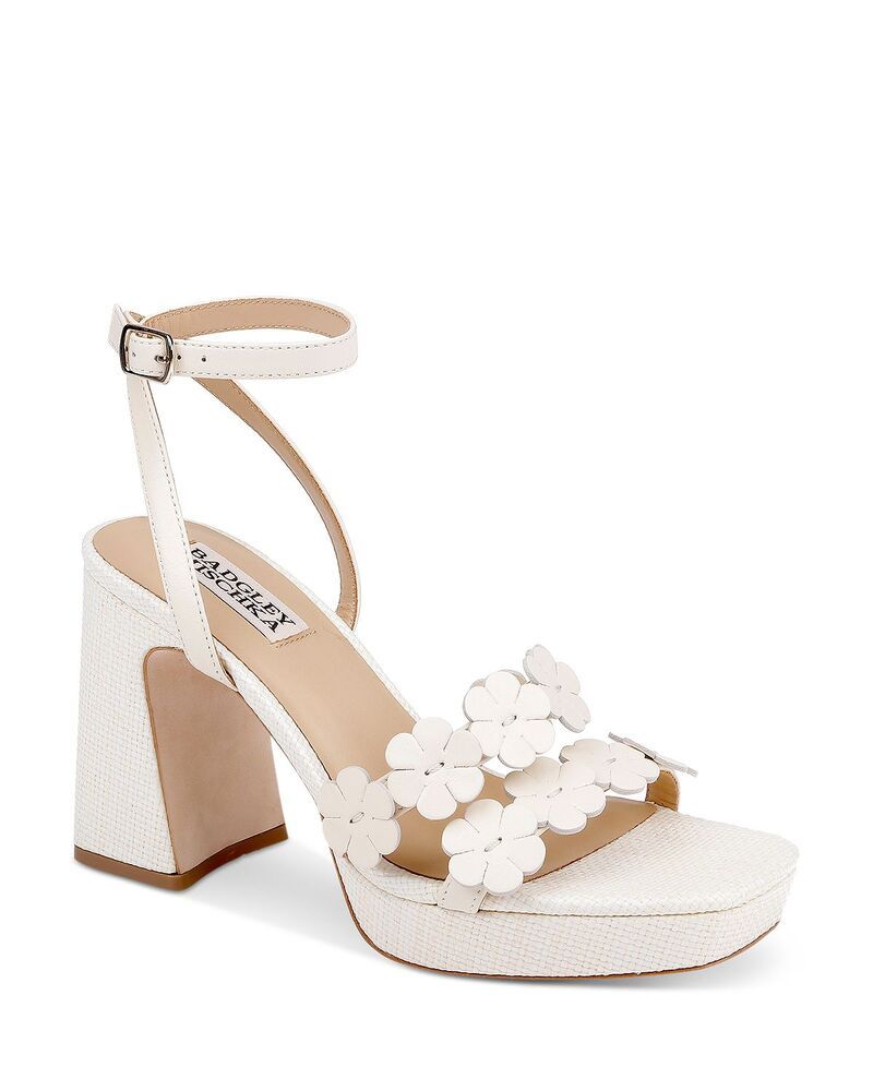 バッジェリーミシュカ レディース シューズ サンダル Badgley Mischka Womens Waverly Sandals Cream Leather クリーム