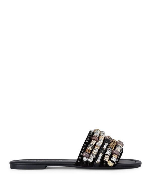 カートジェイガーロンドン レディース シューズ サンダル KURT GEIGER LONDON Womensouthbank Beaded Sandals Charcoal チャコール