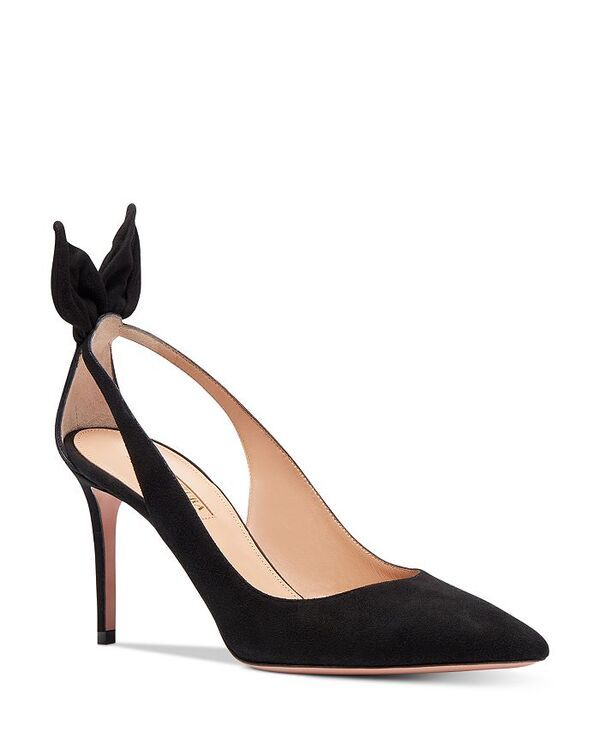 アクアズーラ レディース シューズ パンプス Aquazzura Womens Bow Tie 85 Pumps Black ブラック