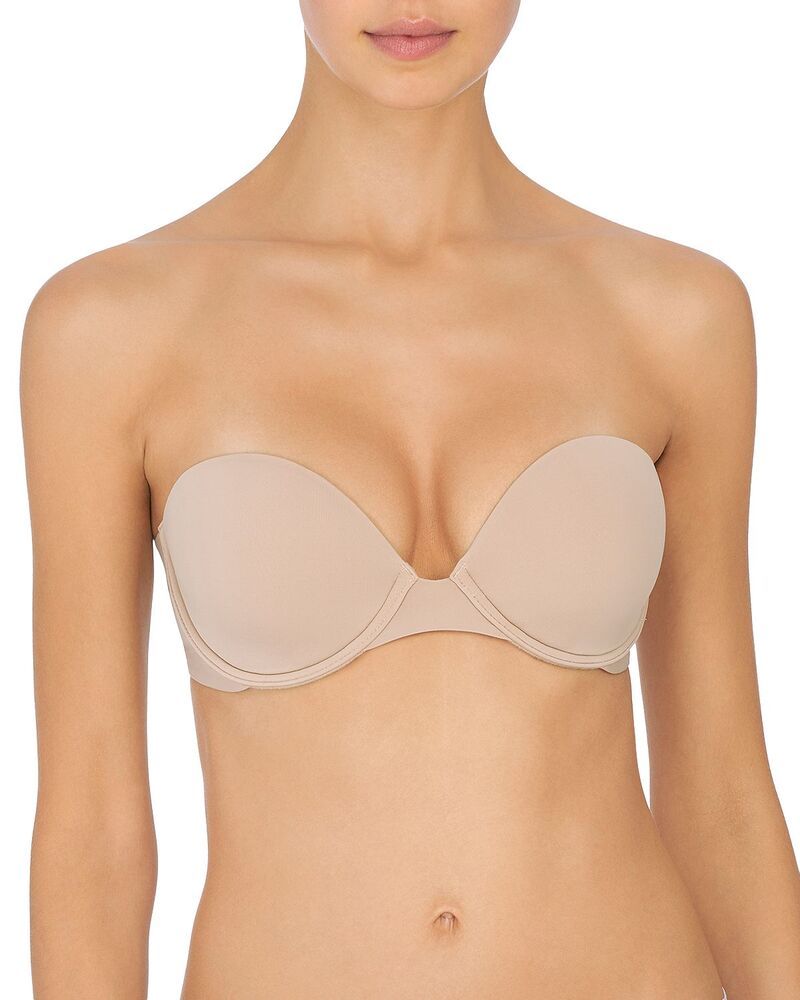 ナトリ レディース アンダーウェア ブラジャー ミニ ストラップレス Natori Minimal Strapless Convertible Bra Cafe