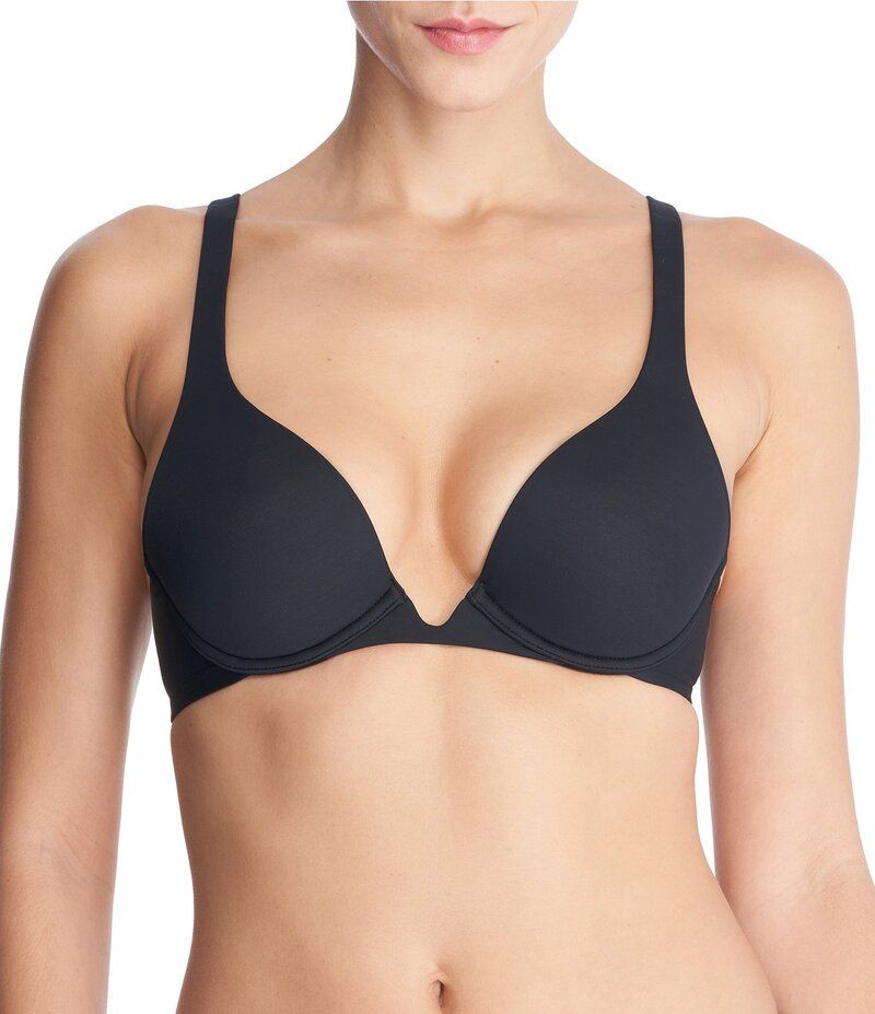 ナトリ レディース アンダーウェア ブラジャー Tシャツ Natori Verge Convertible Plunge Underwire TShirt Bra Black ブラック