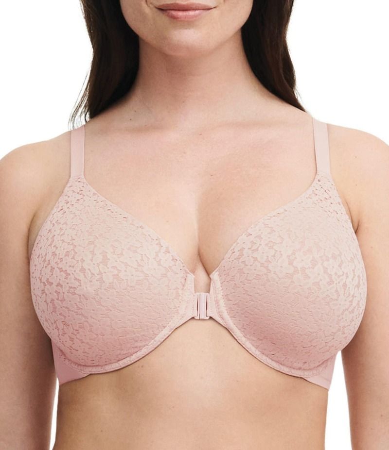 シャントル レディース アンダーウェア ブラジャー Chantelle Front Closure Molded Underwire Bra Rose