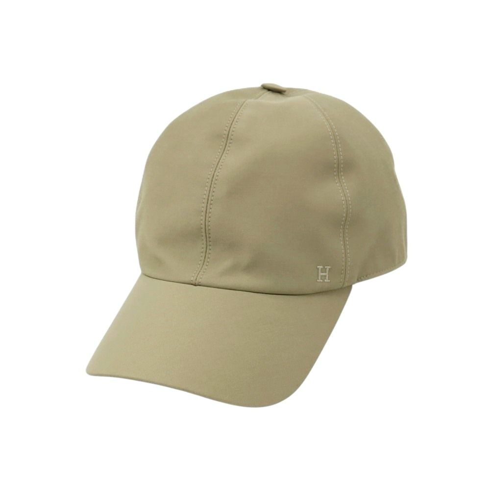 【中古】エルメス HERMES コットンナイロン ライリーキャップ 帽子 オリーブカーキ【サイズ59】【メンズ】