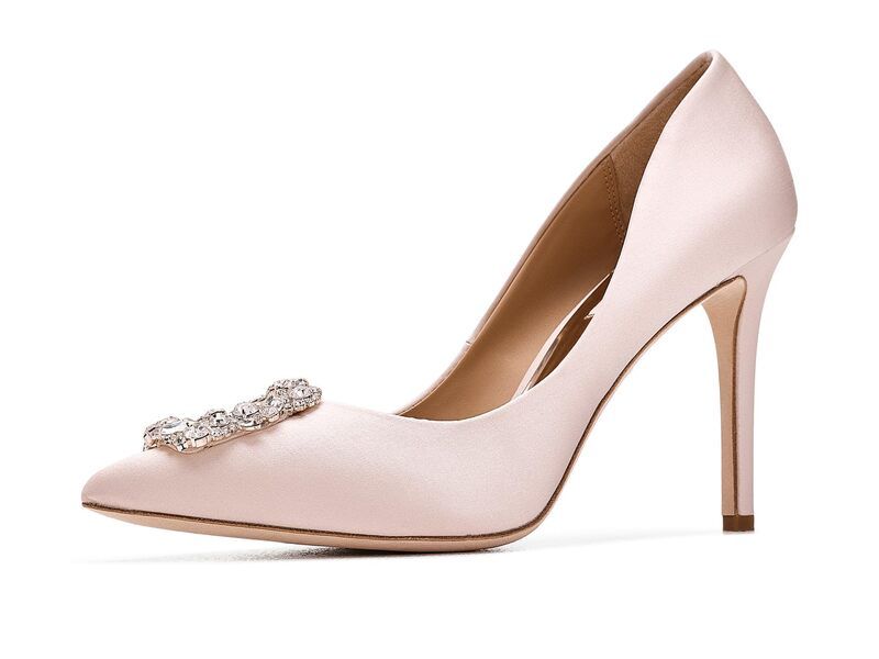 バッジェリーミシュカ レディース シューズ ヒール Badgley Mischka Cher Champagne Satin シャンパン