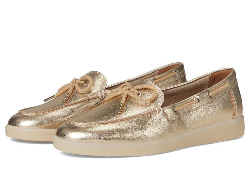 ナチュライザー レディース シューズ スリッポン・ローファー Naturalizer Keelboat Soft Gold Leath ゴールド