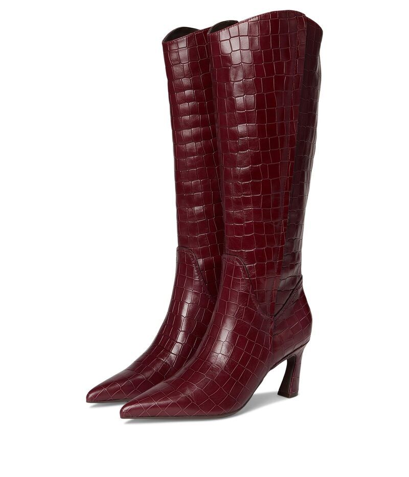 ナチュライザー レディース シューズ ブーツ・レインブーツ Naturalizer Emily Knee High Boots Cranberry Red Croco Leather レッド