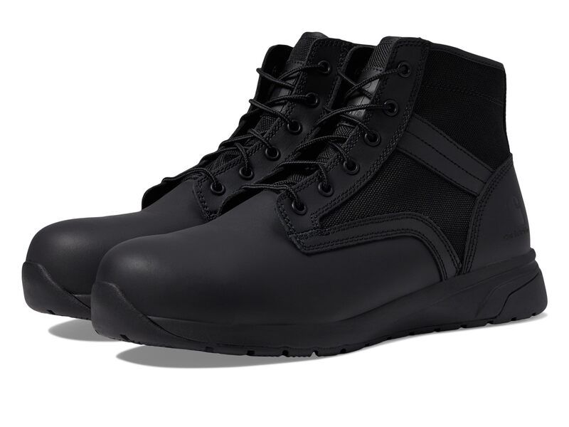 カーハート メンズ シューズ ブーツ・レインブーツ スニーカー Carhartt Force 5 Nano Toe Lightweight Sneaker Boot Black ブラック