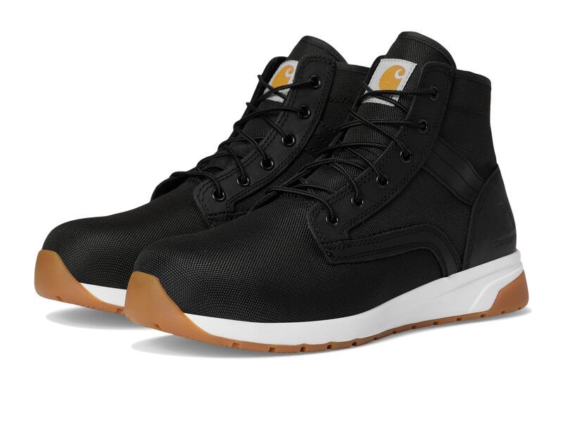 カーハート メンズ シューズ ブーツ・レインブーツ スニーカー Carhartt Force 5 Lightweight Sneaker Boots Nano Comp Toe Black Textile ブラック