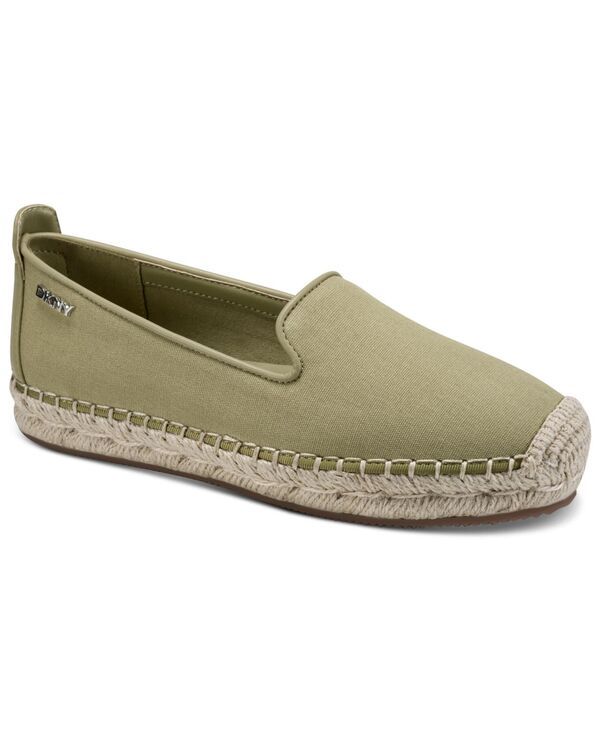ダナ キャラン ニューヨーク レディース シューズ スリッポン・ローファー DKNY Womens Mallandra SlipOn Espadrille Flats Olive Green グリーン