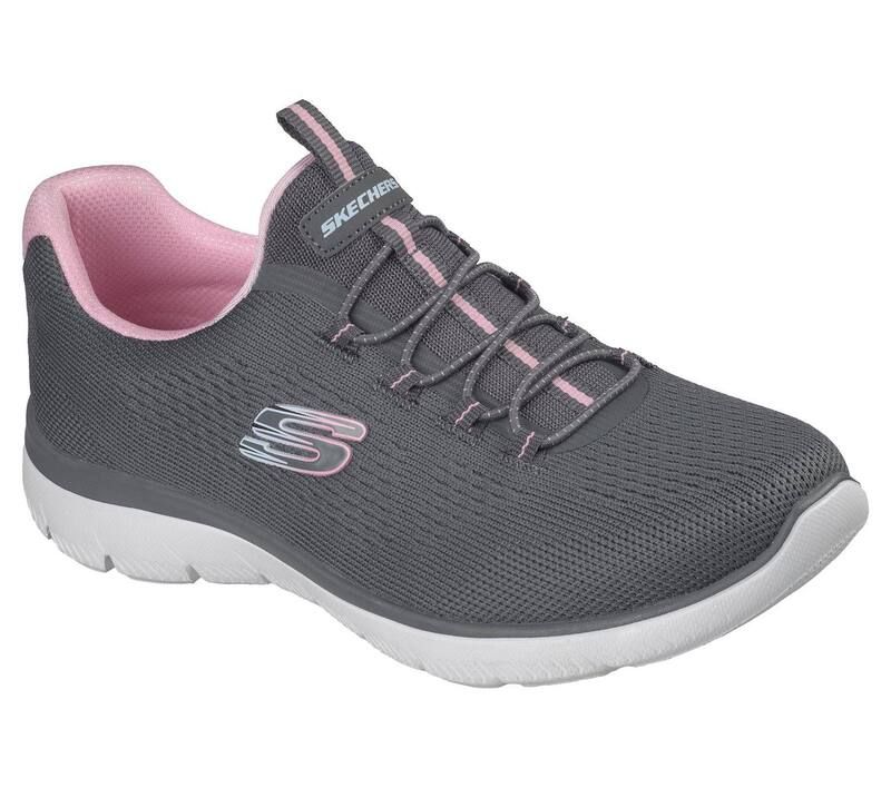 スケッチャーズ レディース シューズ スニーカー Skechersummits Womensneakers Gray Pink グレー
