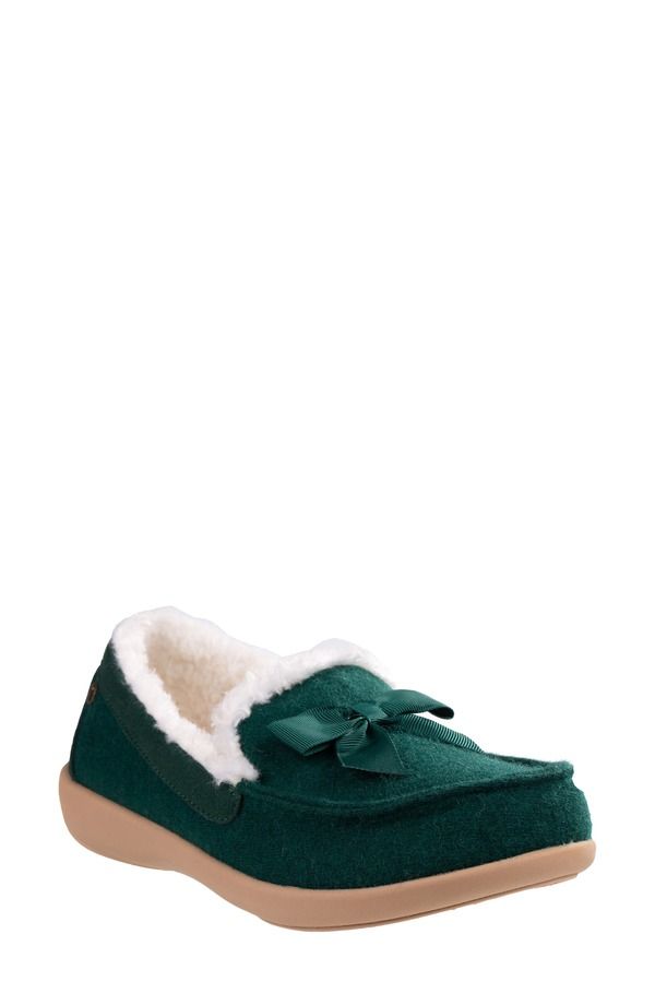 レヴィタライン レディース シューズ サンダル Revitalign Trillium Faux Fur Lined Slipper Evergreen