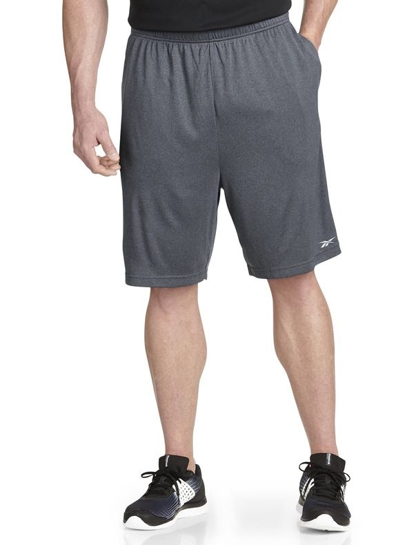 リーボック メンズ ボトムス ハーフパンツ・ショーツ ショートパンツ Reebok Performance Insertech Athletic Shorts Grey Hthr Blk グレー