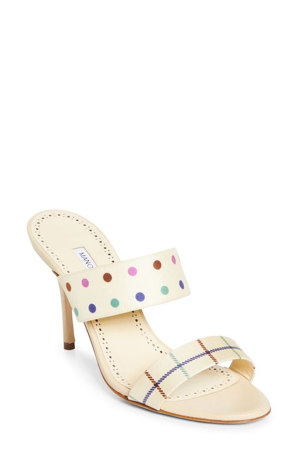 マノロ ブラニク レディース シューズ サンダル Manolo Blahnik Ralotapla Slide Sandal Dark Cream クリーム