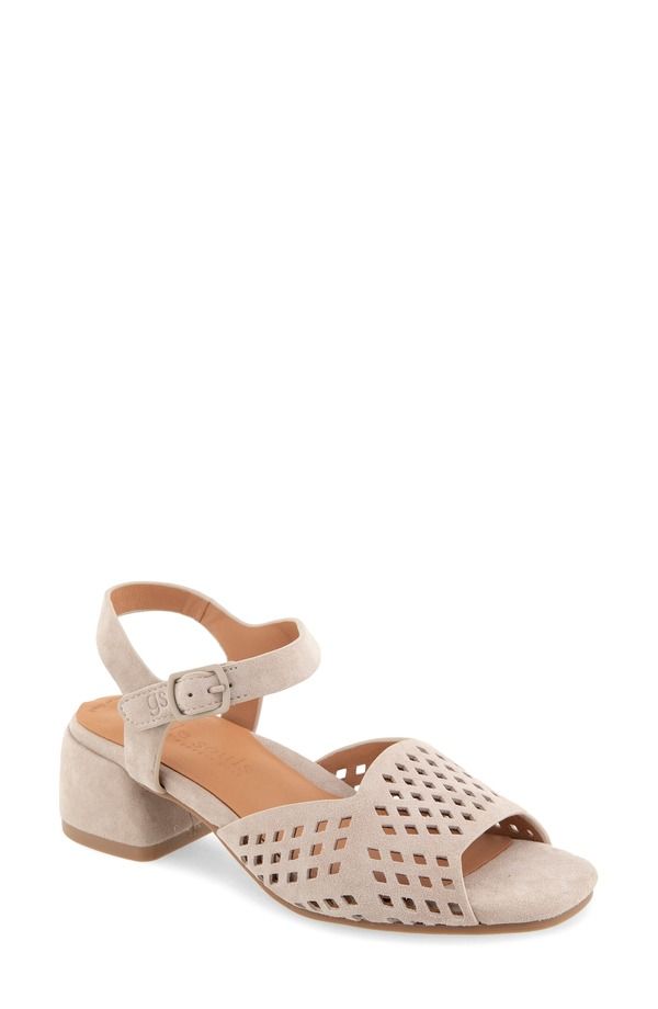 ジェントルソウルズ レディース シューズ サンダル アンクル Gentle Souls Oaks Ankle Strap Sandalight Mushroom Suede