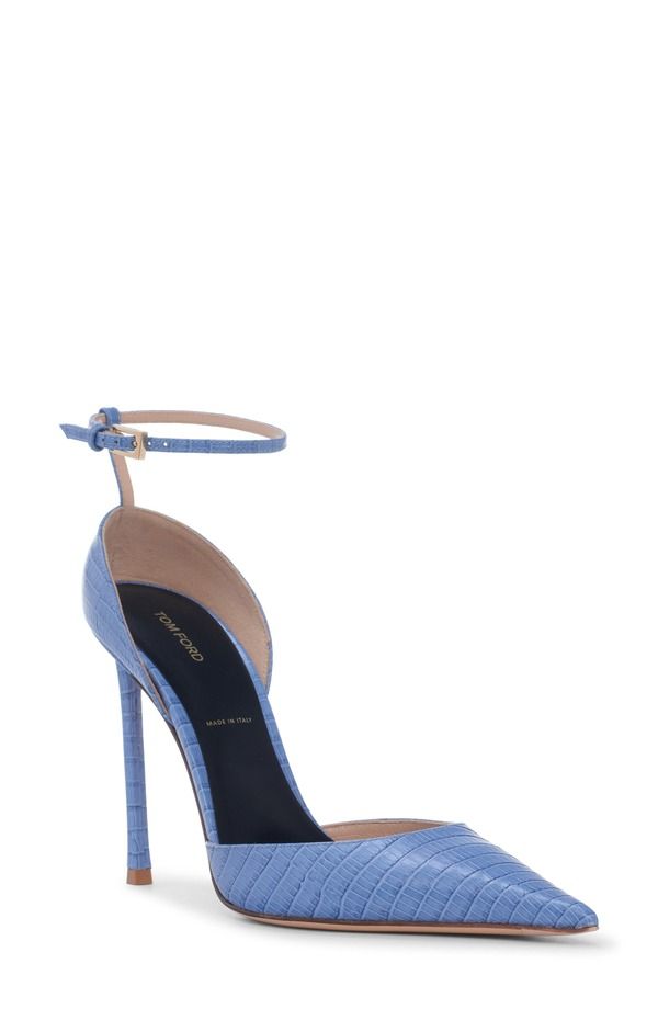 トム・フォード レディース シューズ パンプス アンクル TOM FORD Vertigo Ankle Strap dOrsay Pump Ubd Stone Blue ブルー