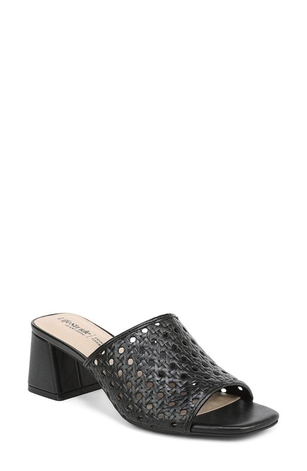 ライフストライド レディース シューズ ヒール サンダル LifeStride Colette Slide Sandal Black ブラック