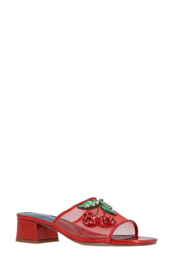 ジェイレニー レディース シューズ ヒール サンダル J Rene Cherry Slide Sandal Red Green レッド