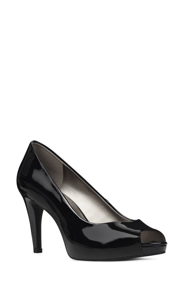 バンドリーノ レディース シューズ ヒール Bandolino Rainaa Peep Toe Pump Black Patent ブラック