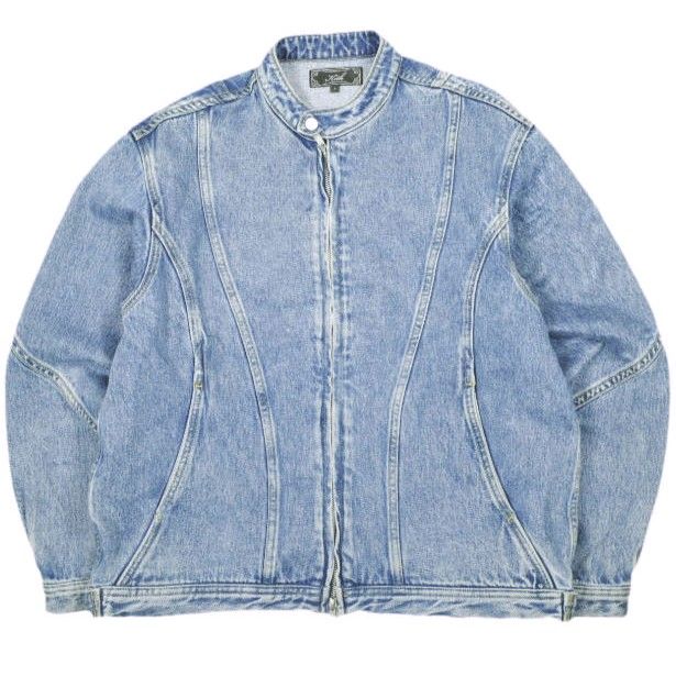 KITH NYC キスニューヨークシティ 26SS Kith Denim Adrien Moto Jacket デニム エイドリアン モト ジャケット 26011060002110 S Mid Indigo Gジャン アウター g26890