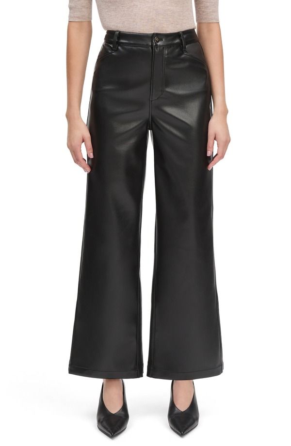 フェイバリット ドーター レディース ボトムス レギンス ワイドレッグ ハイウエスト パンツ Favorite Daughter The Mischa Super High Waist Wide Leg Pants Raven