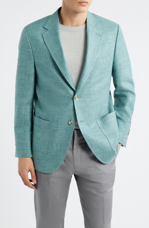 ピーター・ミラー メンズ アウター ジャケット・ブルゾン シルク コート リネン Peter Millar Hyperlight Soft Light Green Mlange Silk Linen Blend Sport Coat Light Green グ