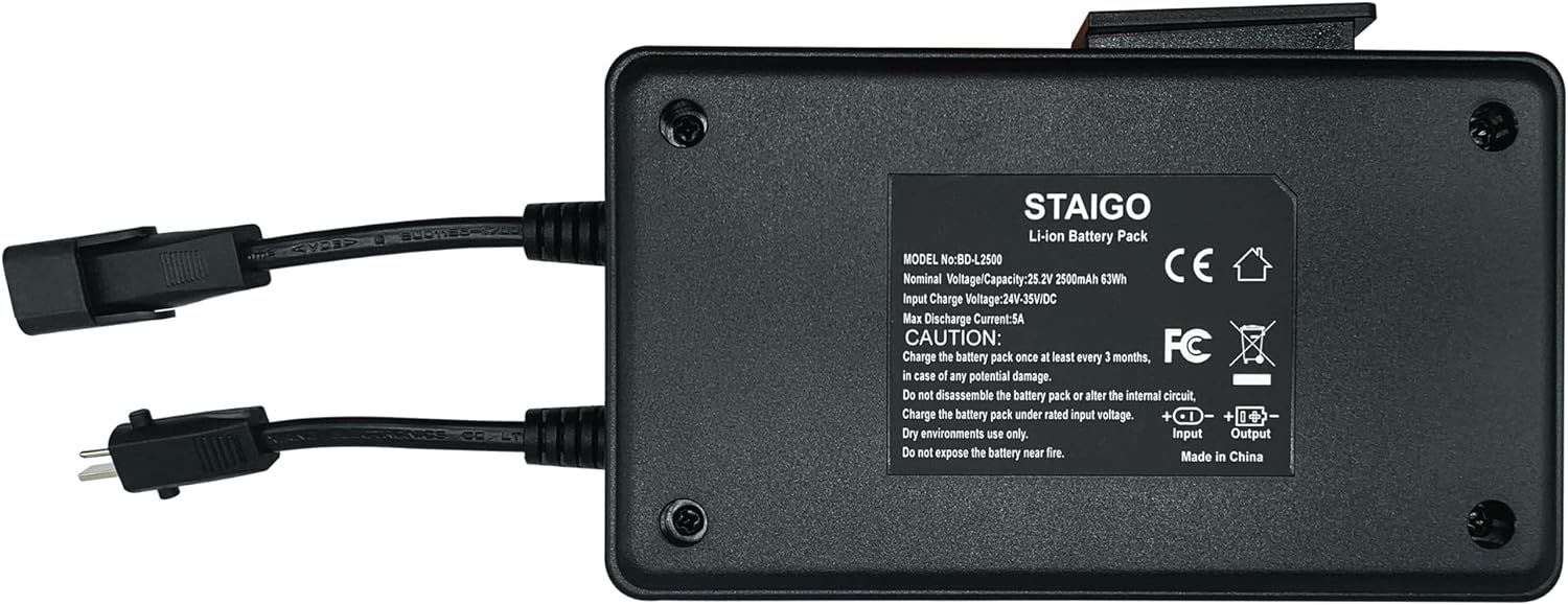 STAIGO ポータブルバッテリーパック 電動リクライニングチェア ソファ 昇降チェア Okin Nick Scali Berkline-Med互換 63W 25.2V 充電式リチウムイオン