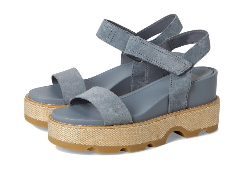 ソレル レディース シューズ ヒール SOREL Joanie Iv Y Strap Wedge Grey AshGum 16 グレー