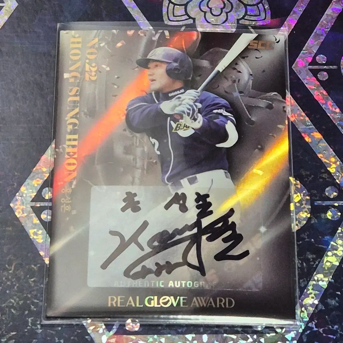 斗山 ロッテ 洪性흔 オート 野球カード 出品