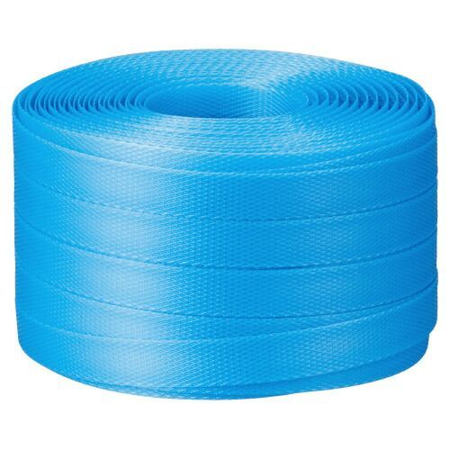 パ）ＰＰバンド　手締め用　１５．５ｍｍｘ１００ｍ　青　８巻4637-3021【カウネット】