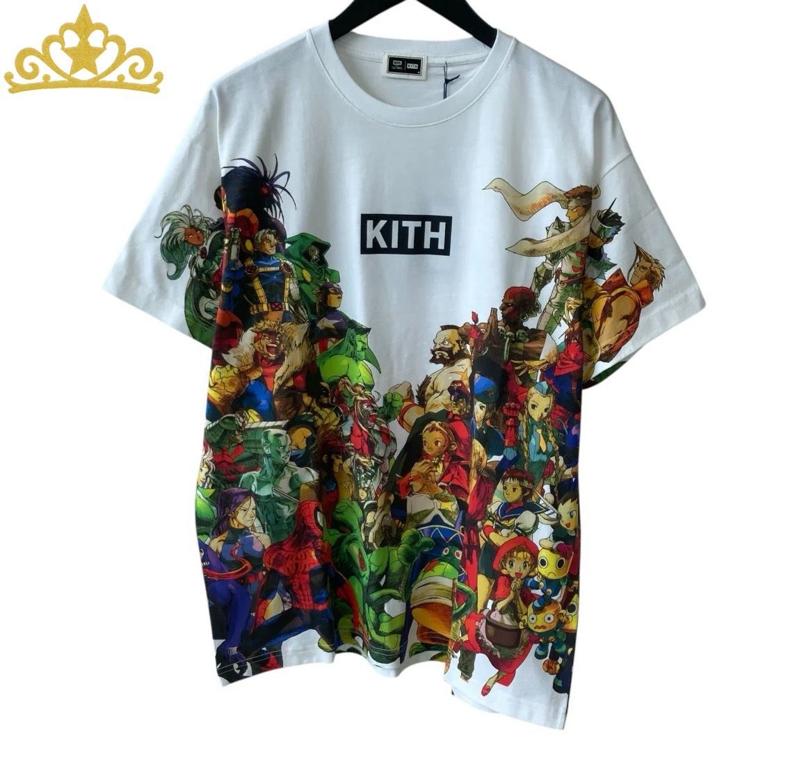 KITH × Marvel × Capcom Heroes キャラクター Tシャツ メンズ マーベル ストリートファイター