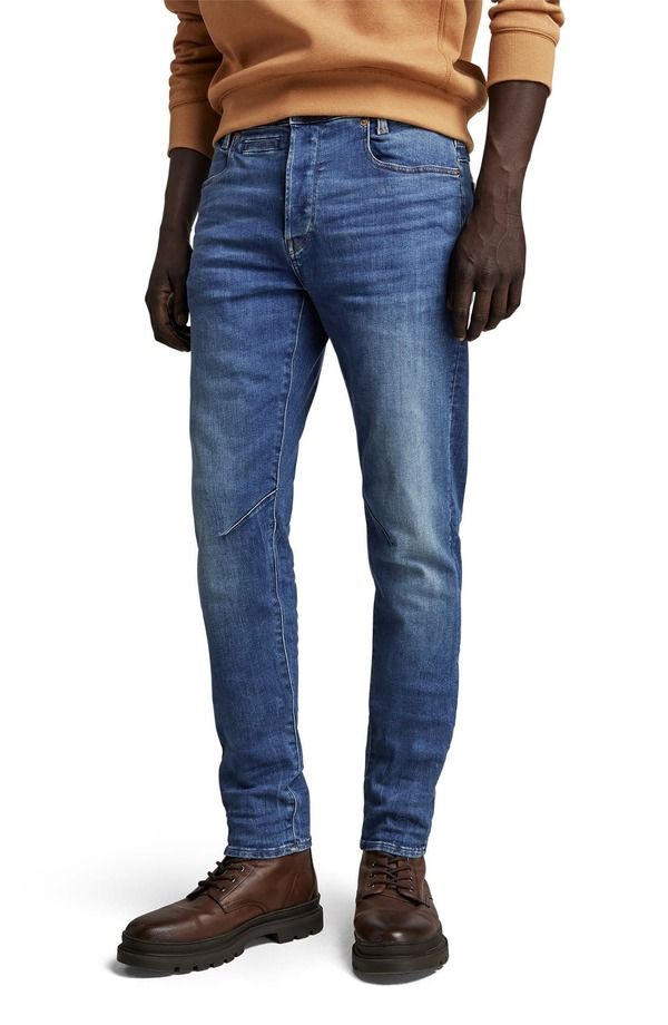 ジースター メンズ ボトムス デニムパンツ スリムフィット ジーンズ GStarAW DStaq 3D Slim Fit Jeans Medium Indigo Aged インディゴ