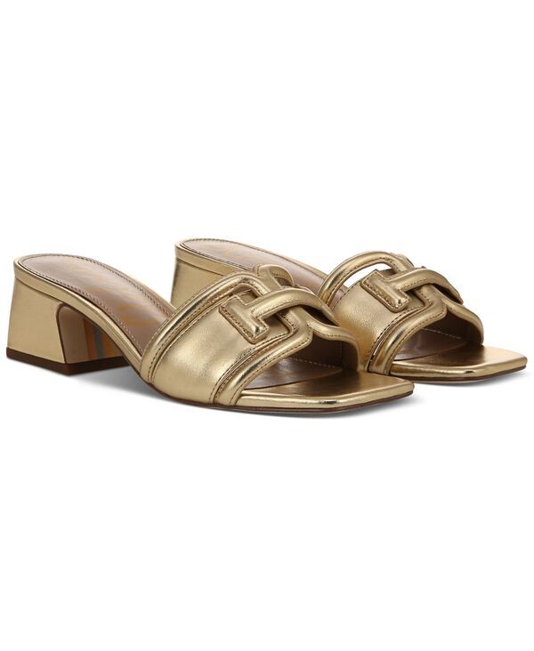 サムエデルマン レディース シューズ サンダル ヒール Sam Edelman Womens Waylon BlockHeel Slide Sandals Amber Gold アンバー