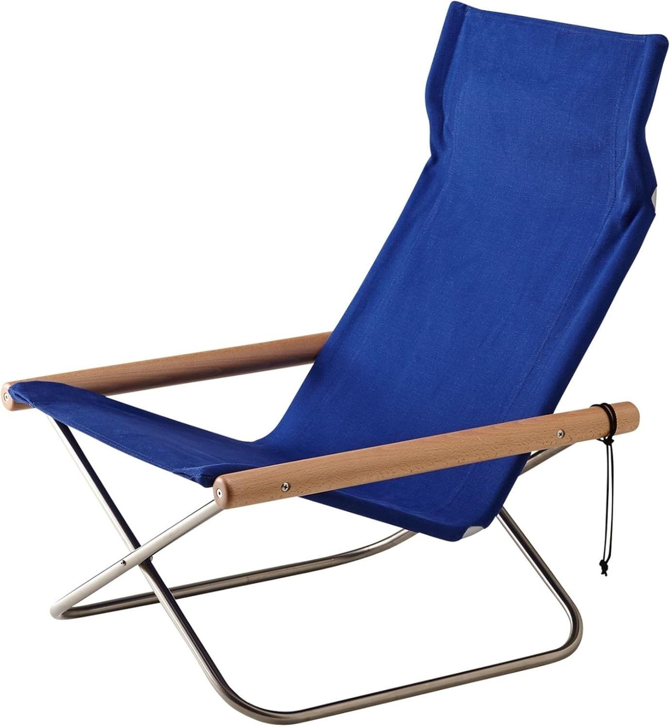 FUJIEI NychairX ニーチェアX NY-101 折りたたみ椅子 新居猛デザイン パーソナルチェア 日本製 座面高35cm 幅61cm 奥行76.5cm 高さ86cm 綿 天然木
