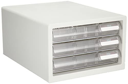 プラス レターケース A4縦 浅型3段 LC-103A 16-084 ホワイトt 0491c008