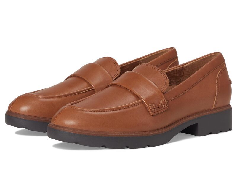 バイオニック レディース シューズ スリッポン・ローファー VIONICleo Loafer Tan Vachetta Leather タン