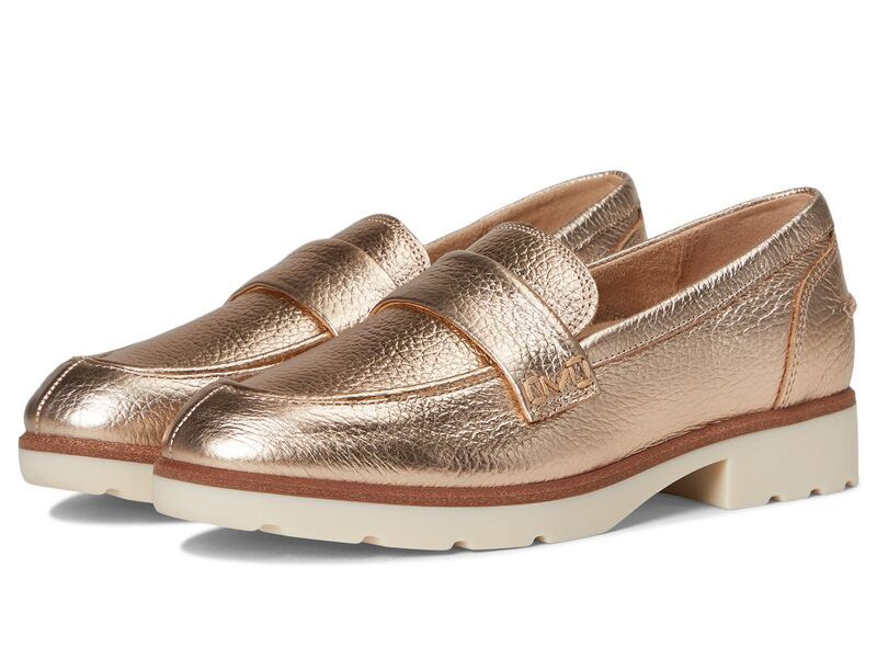 バイオニック レディース シューズ スリッポン・ローファー VIONICleo Loafer Bronze Metallic Leather メタリック
