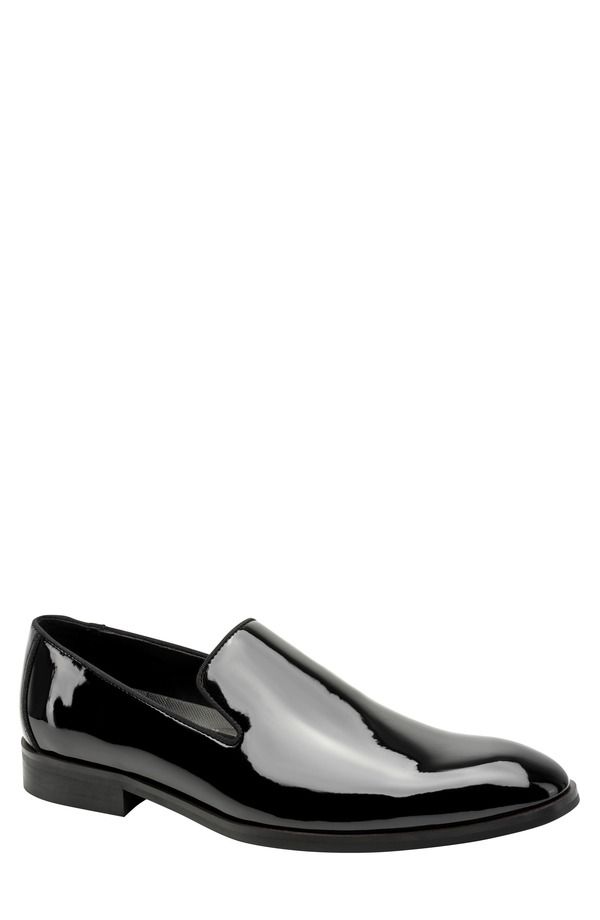 ケネスコール メンズ シューズ ローファー Kenneth Cole New York Harry Patent Venetian Loafer Black Patent ブラック