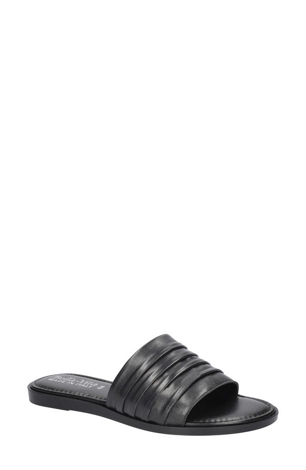 ベラヴィータ レディース シューズ サンダル Bella Vita RyaItaly Slide Sandal Black Italian Leather ブラック