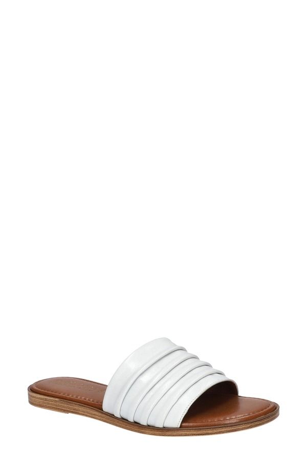 ベラヴィータ レディース シューズ サンダル Bella Vita RyaItaly Slide Sandal White Italian Leather ホワイト