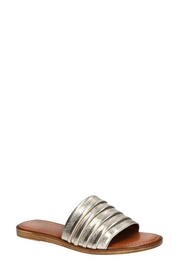 ベラヴィータ レディース シューズ サンダル Bella Vita RyaItaly Slide Sandal Champagne Italian Leather シャンパン