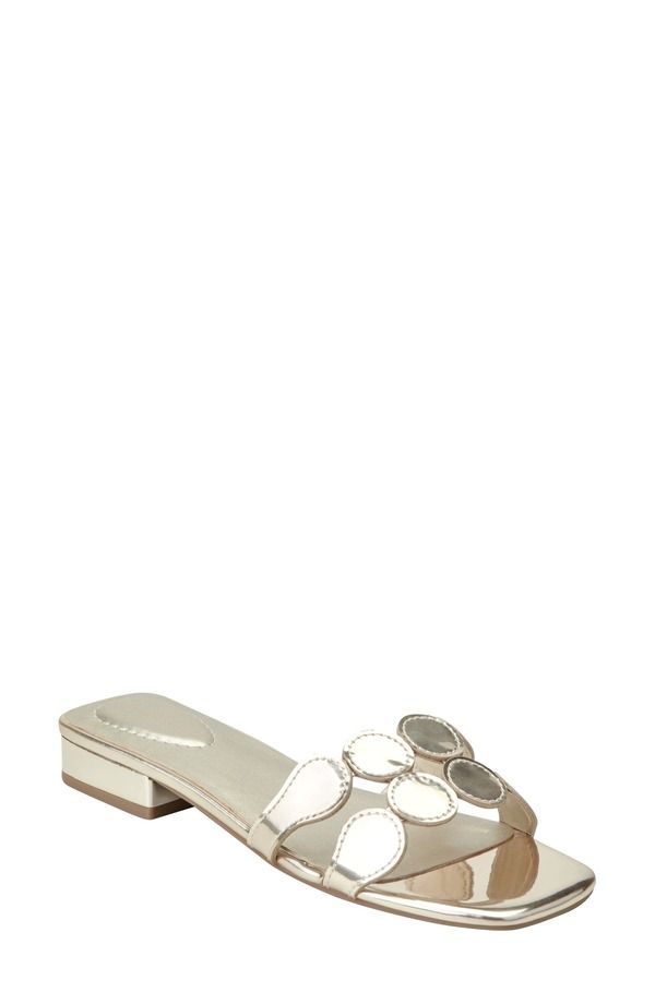 バンドリーノ レディース シューズ サンダル Bandolino Mayla Square Toe Slide Sandal Gold ゴールド