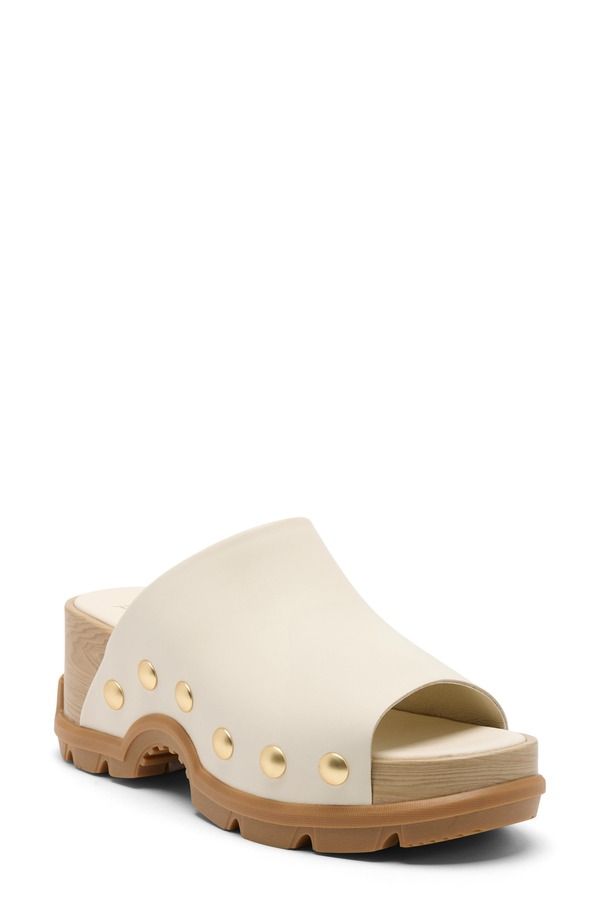 ソレル レディース シューズ サンダル プラットフォーム SOREL Roamn Slide Platform Sandal Chalk Gum 2 チョーク