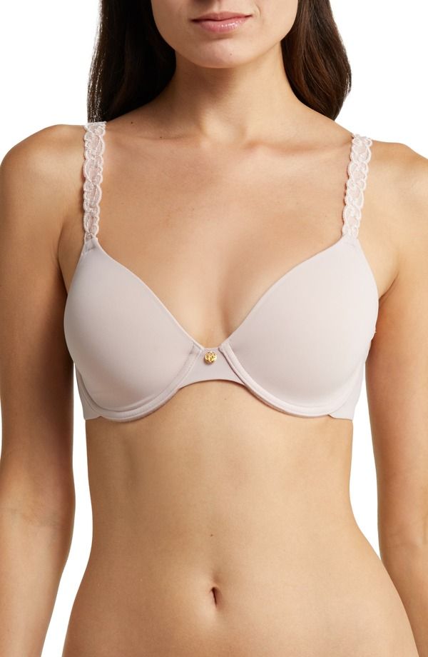 ナトリ レディース トップス Tシャツ Natori Pure Luxe Underwire TShirt Bra Rose Pearl パール