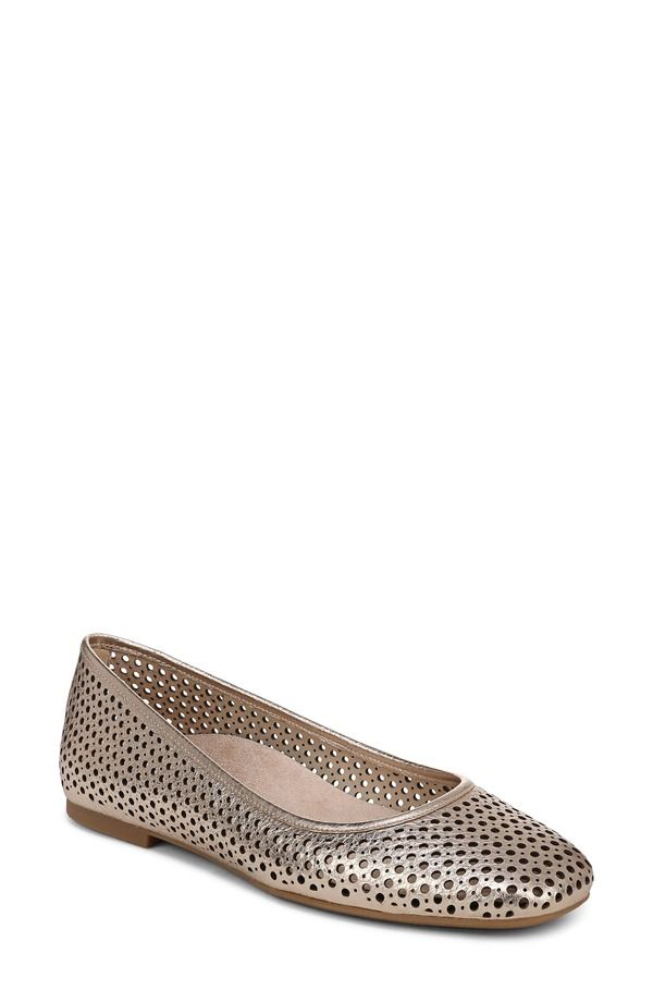 バイオニック レディース シューズ パンプス Vionic Orinda Perforated Ballet Flat Bronze