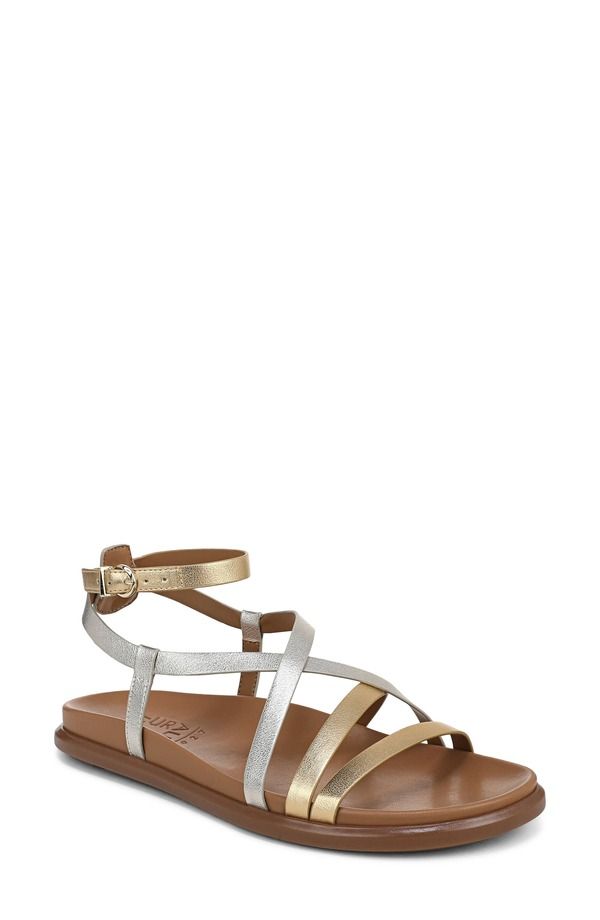 ナチュライザー レディース シューズ サンダル アンクル Naturalizer Fame Ankle Strap Sandal Metallic Multi メタリック