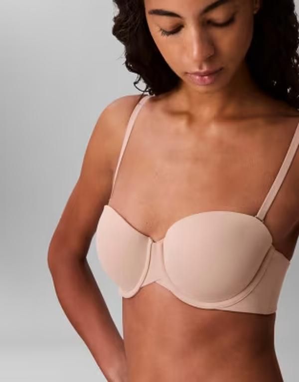 カルバンクライン レディース アンダーウェア ブラジャー ストラップレス Calvin Klein strapless perfectly fit bra Beige ベージュ