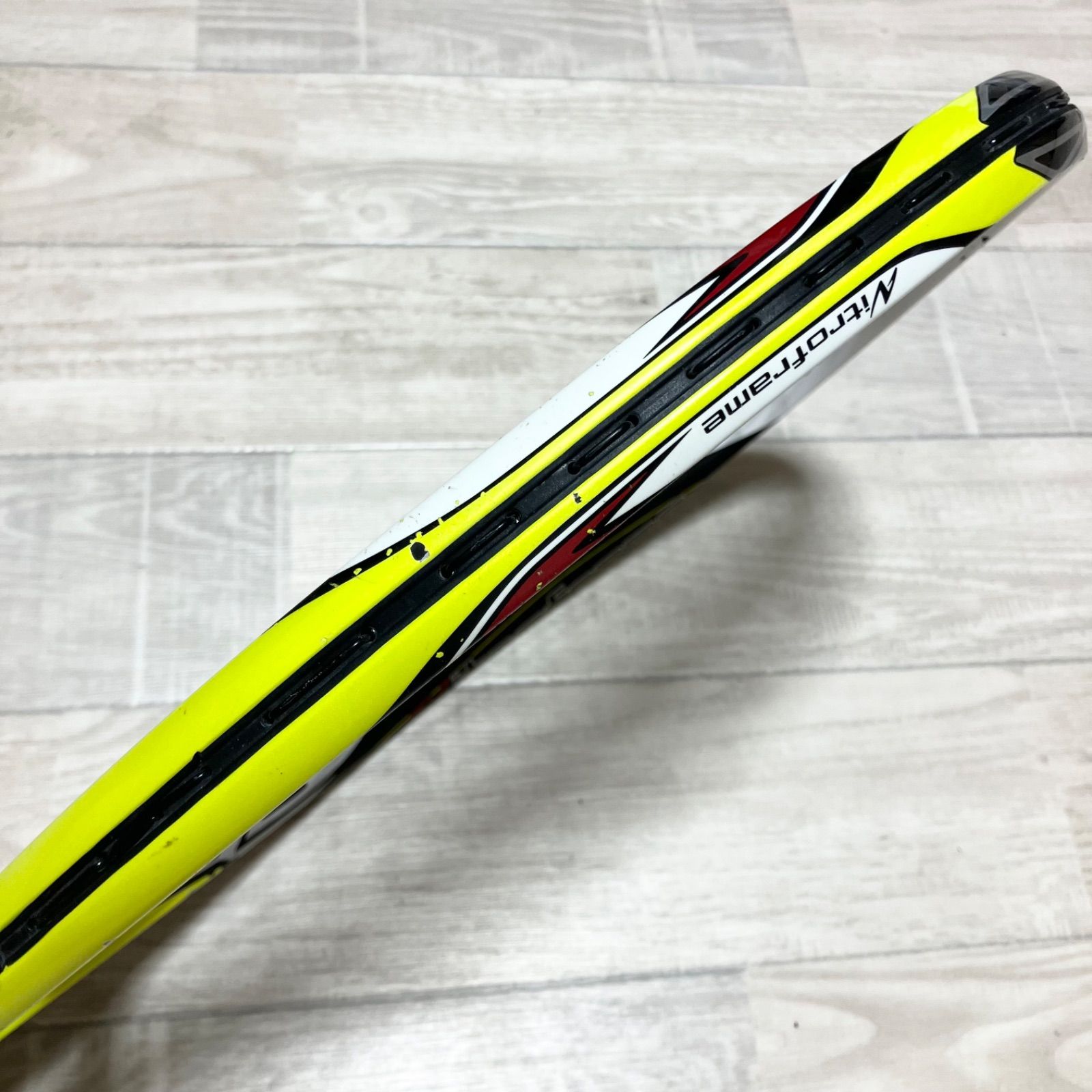 YONEX NEXIGA 70G 2本まとめ売りyellow green G1 廃盤品 人気 ヨネックス ネクシーガ 70V ソフトテニスラケット 前衛