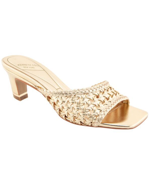 ケネスコール レディース シューズ スリッポン・ローファー サンダル Kenneth Cole New York Womens Arita Single Strap SlipOn Dressandals Gold Vinyl ゴールド
