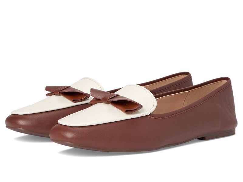 コールハーン レディース シューズ スリッポン・ローファー Cole Haan Payson Soft Bow Loafers Dark CuoioIvory Leather アイボリー